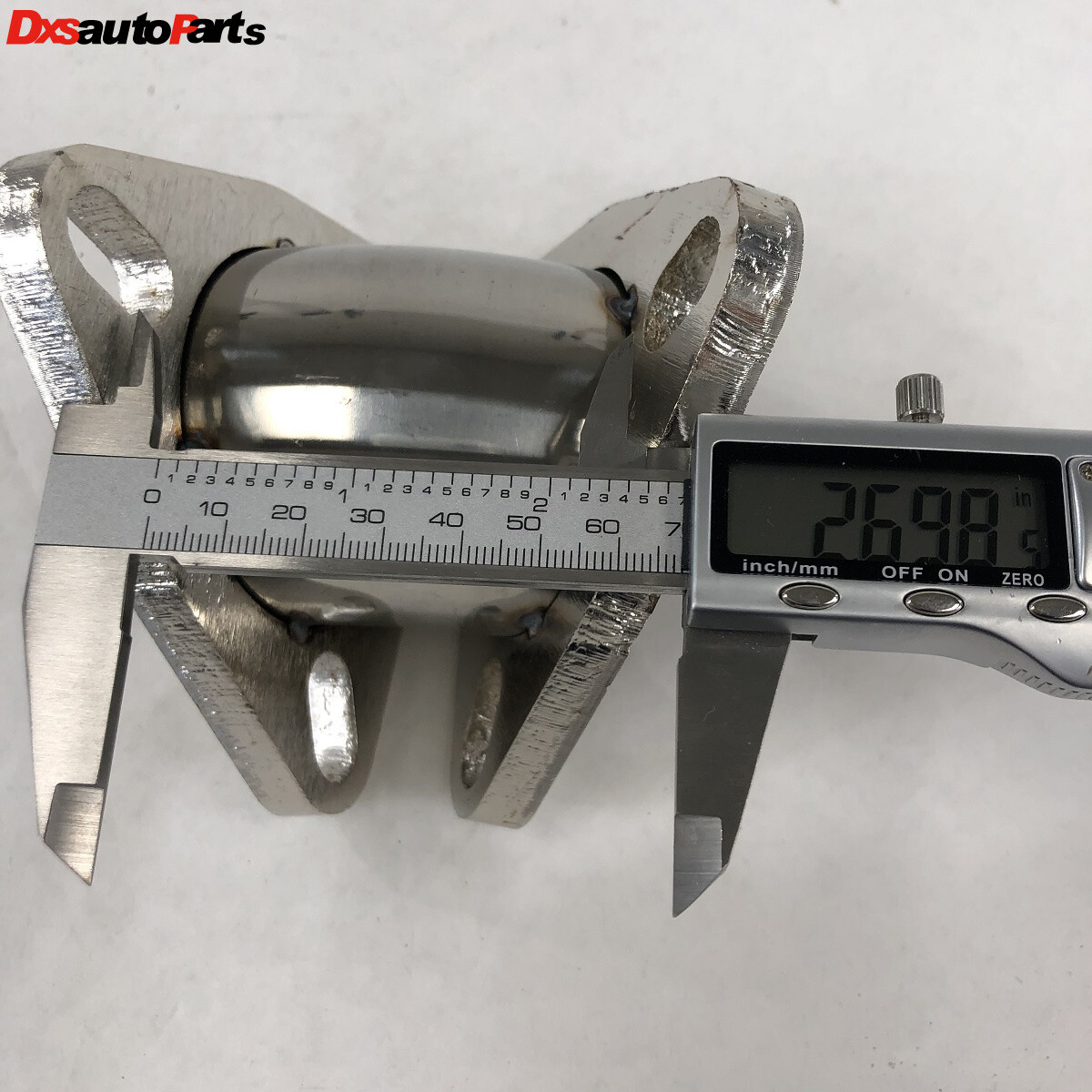 2.5" to 2.5" 45-degree 3 Bolt Flange Exhaust Muffler Pipe Flange Mild Steel