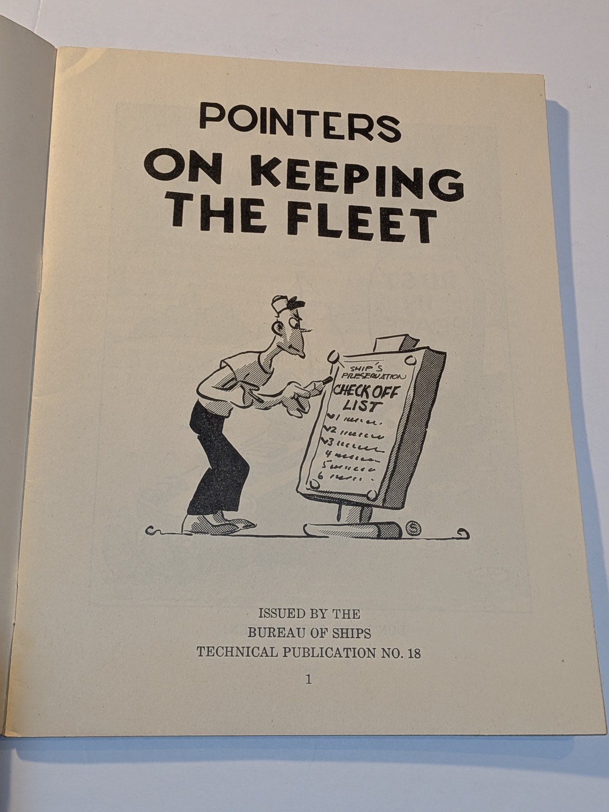 WW2 Era US Navy Pointers On Keeping The Fleet Bureau of Ships 1946 Book