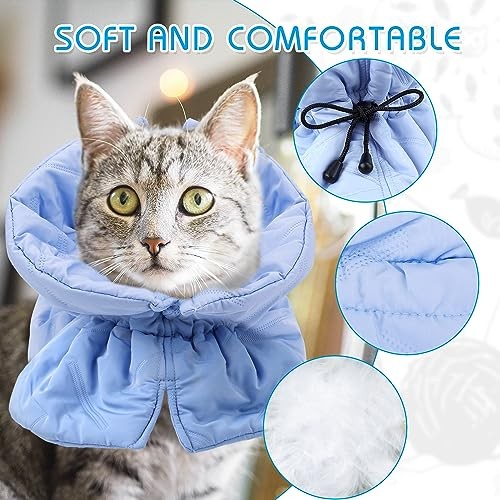 Cat Cone Collar, Adjustable Cat Recovery Collar Lightweight Waterproof