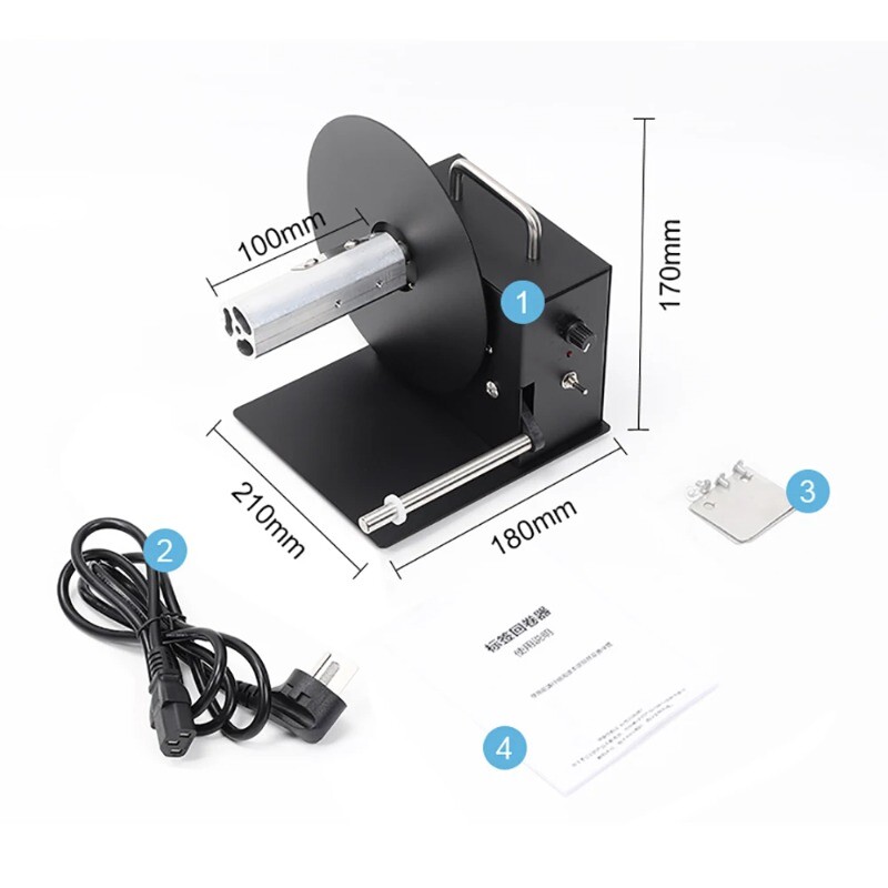 R3Pro Automatic Label Rewinder Two-Way Label Electric Rewinding Machine