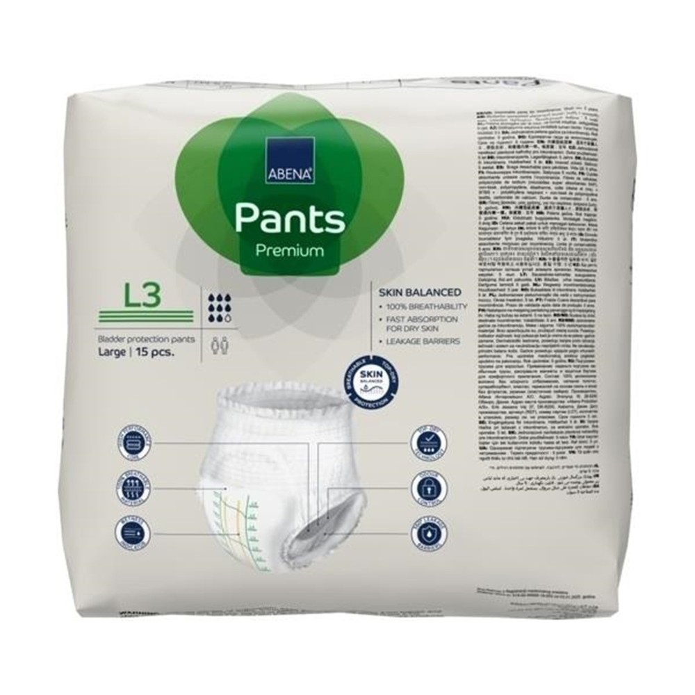 Abena Disposable Underwear Large 15 Ct
