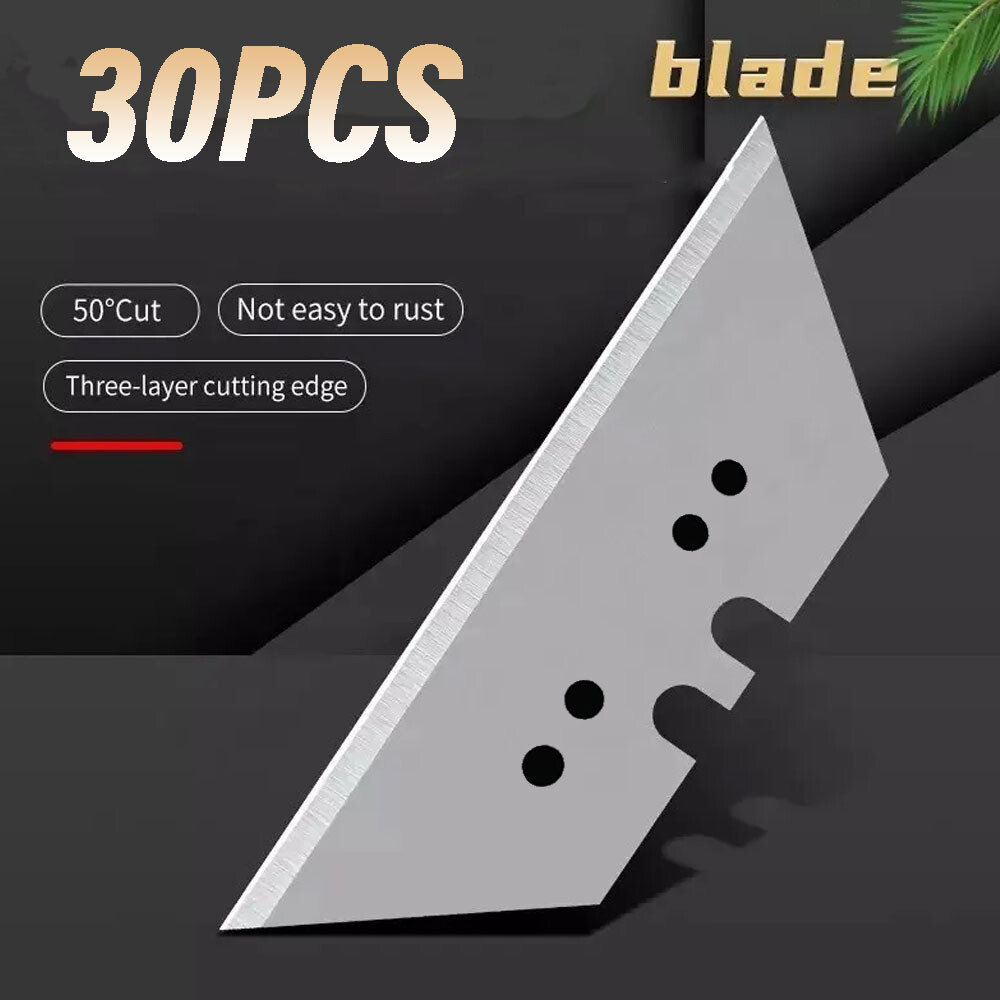 30pcs UTILITY KNIFE BLADES Replacement Refill Standard Razor Box Cutter Tool USA