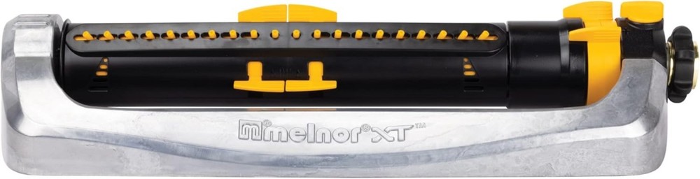 Turbo Oscillating Sprinkler with Metal Base - Adjustable 4,500 Sq. Ft. Coverage