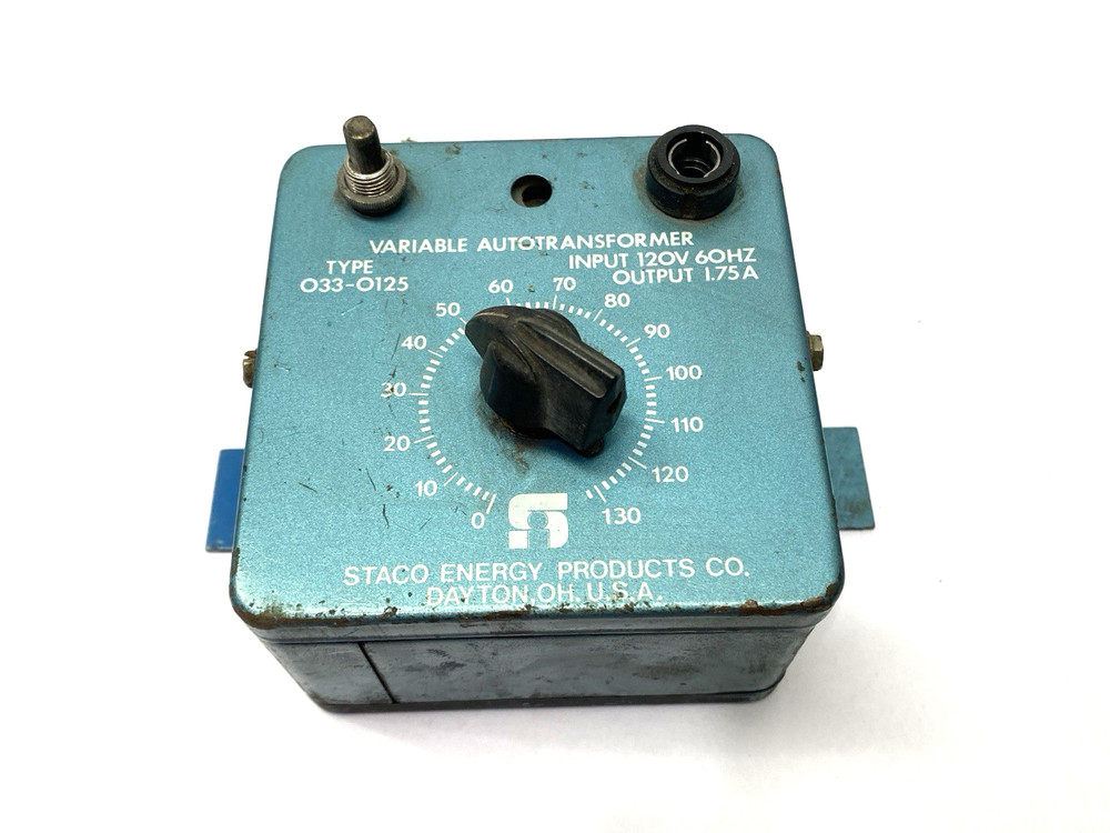 STACO O33-0125 Variable Transformer CUT CORD