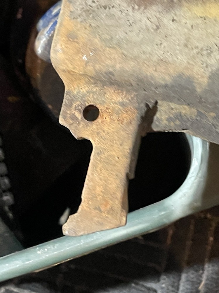 Maytag 92 single hit Miss Engine short deep fuel tank base.