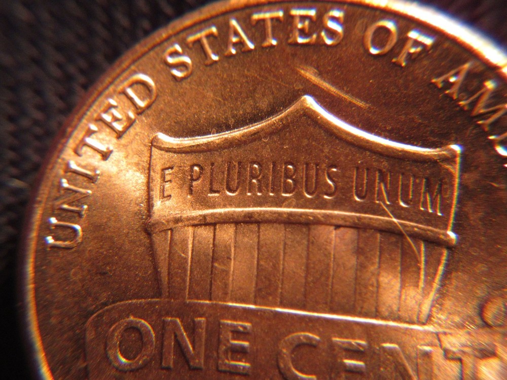 2016 D Lincoln Penny with Reverse Die Crack Error