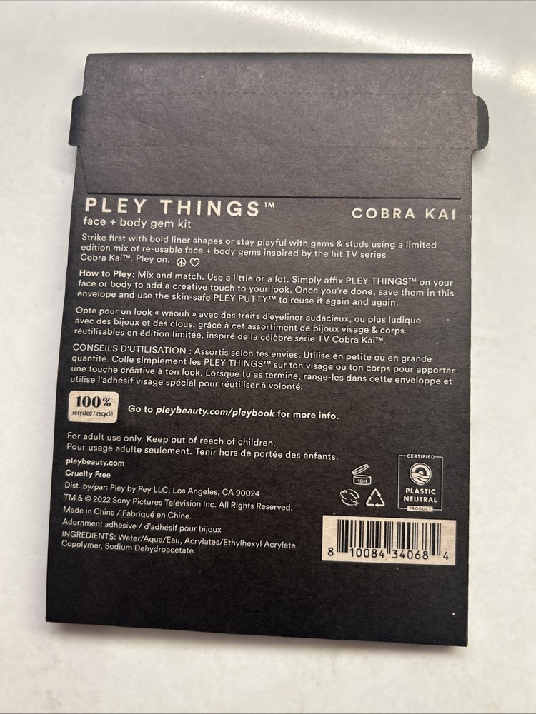 Pley Face & Body Gem Kit - Cobra Kai