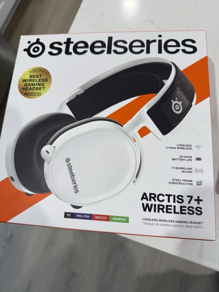 SteelSeries Arctis 7+ Wireless Gaming Headset Surround Sound USB-C PC PS5 Switch