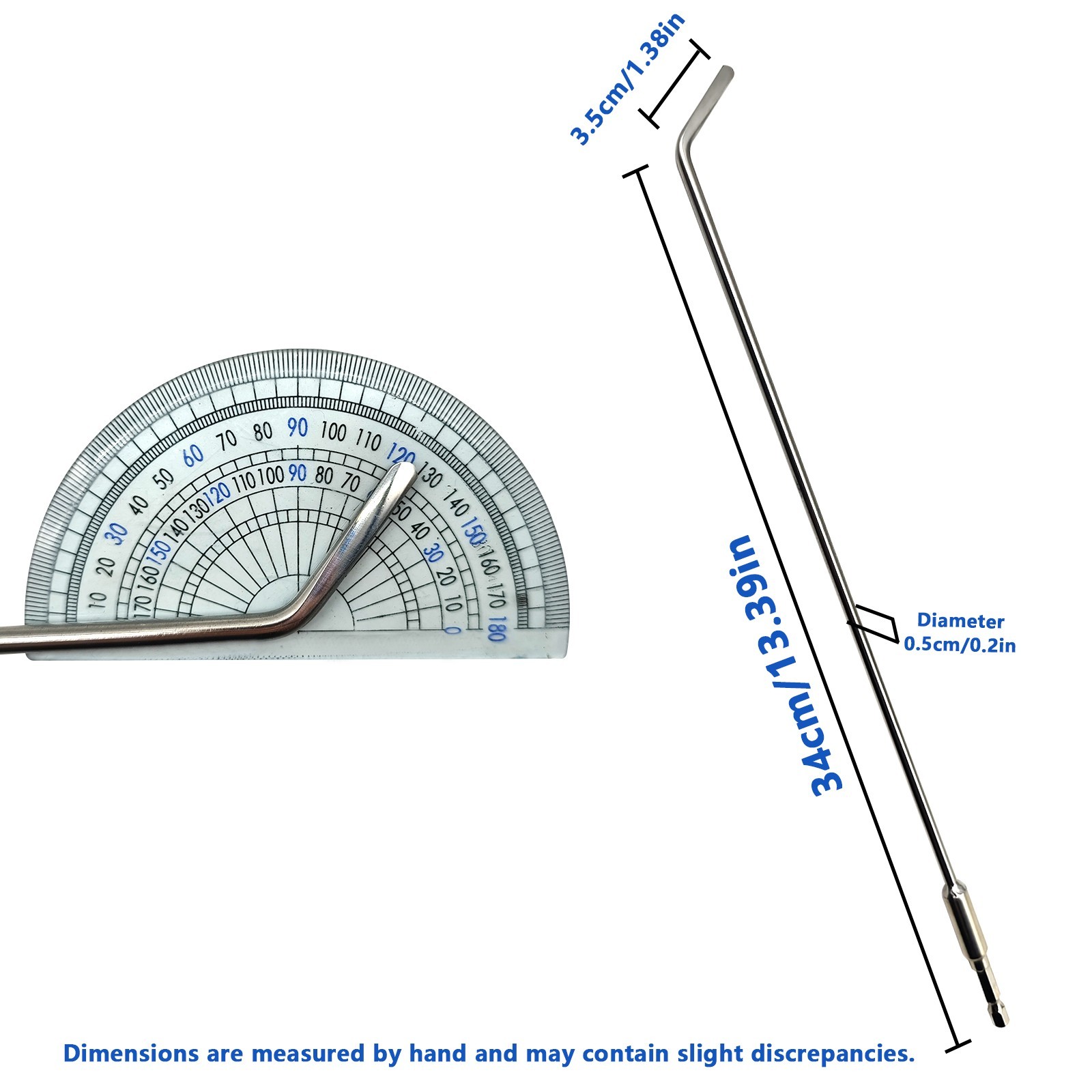 20 Pcs Paintless Dent Removal Push Rods Kit, Automotive Panel Dent Removal Hooks