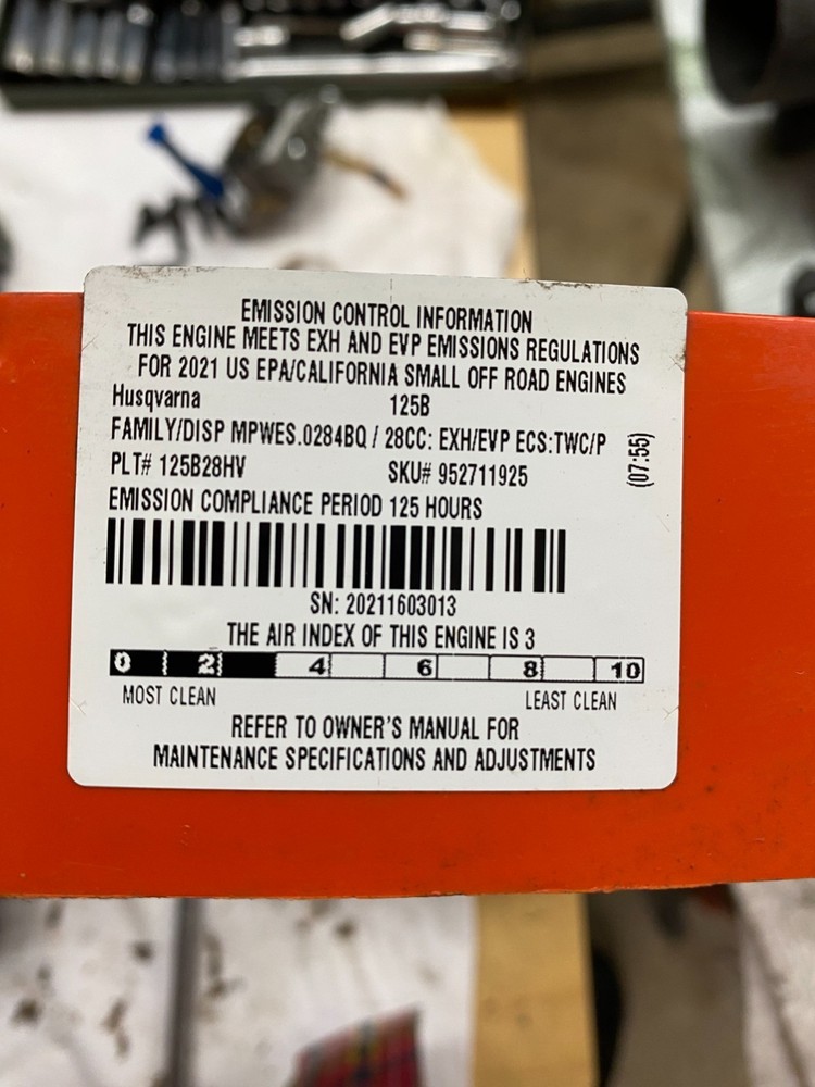 125B Husqvarna Leaf Blower Inner Scroll Assembly OEM