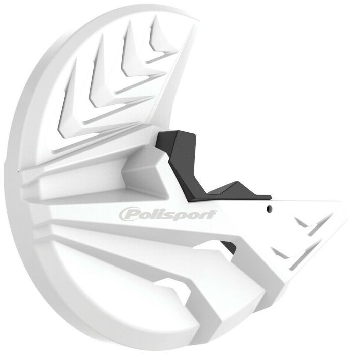 POLISPORT POLISPORT DISK & BOTTOM FORK PROTECTOR WHITE/BLACK 8157000002