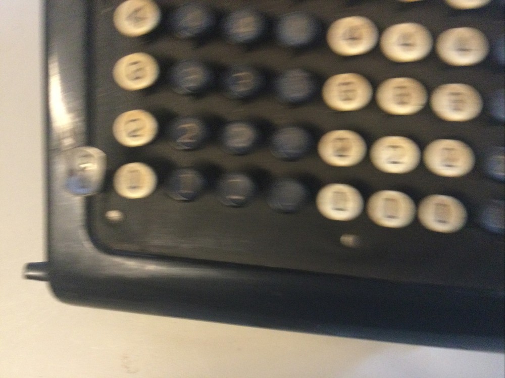 Antique No.1 Burroughs Beveled Glass Adding Machine