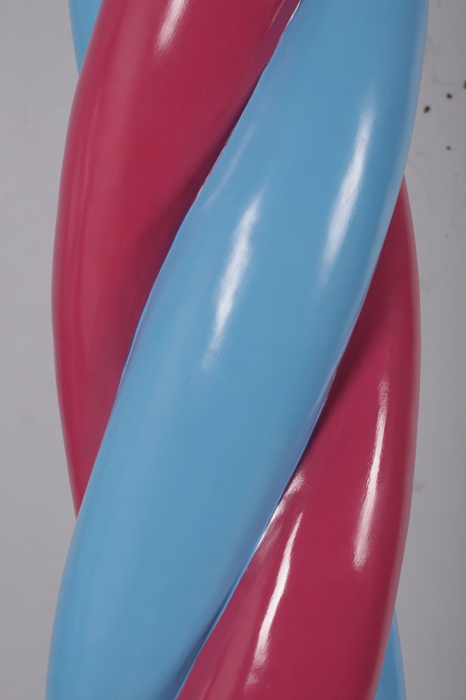 Twist Blue and Pink Popsicle Candy Over Sized Statue Restaurant Prop Display