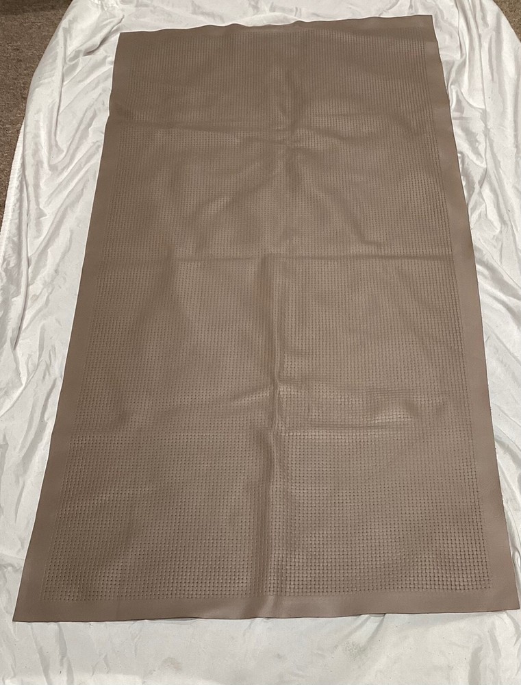 5 Mink Colored Chain Link Embossed Pattern Leather Cowhide Panels,  DD1354