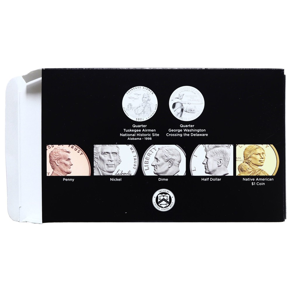 Empty Packaging Replacement Silver Proof Set Box & COA No Coins 2021