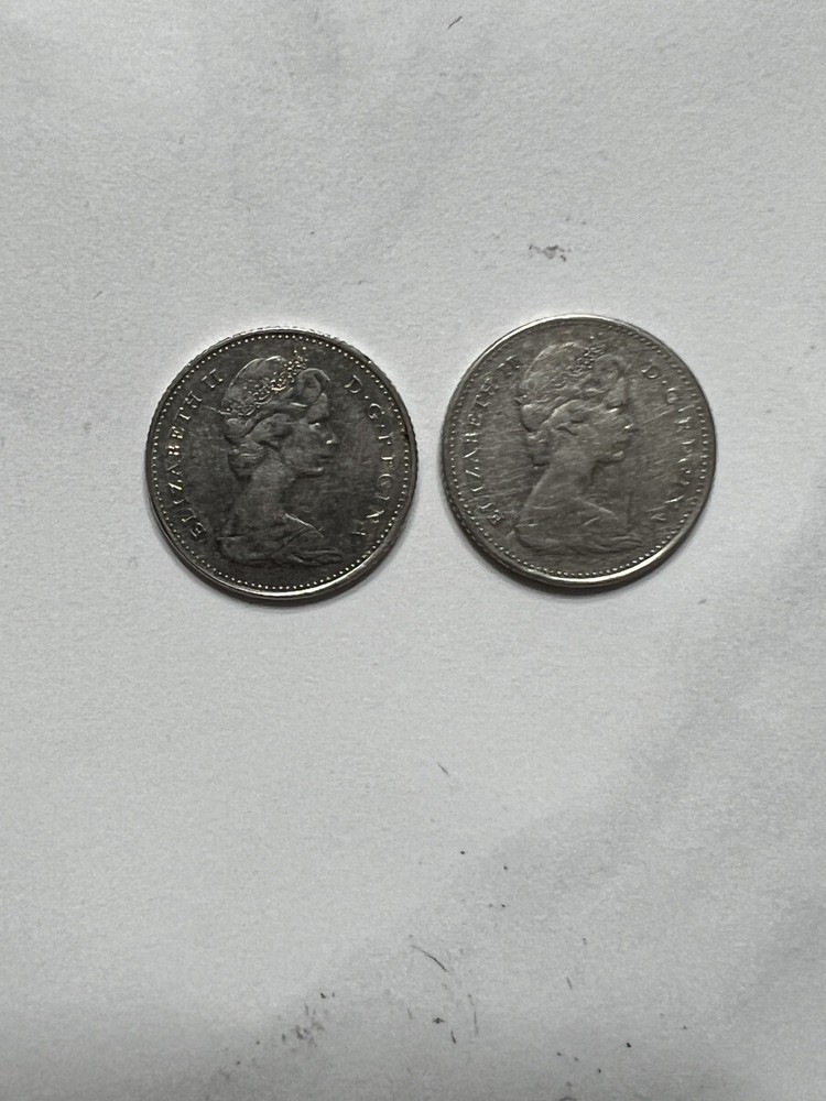 CANADA 10 CENTS 1968  SILVER  x2 Dimes