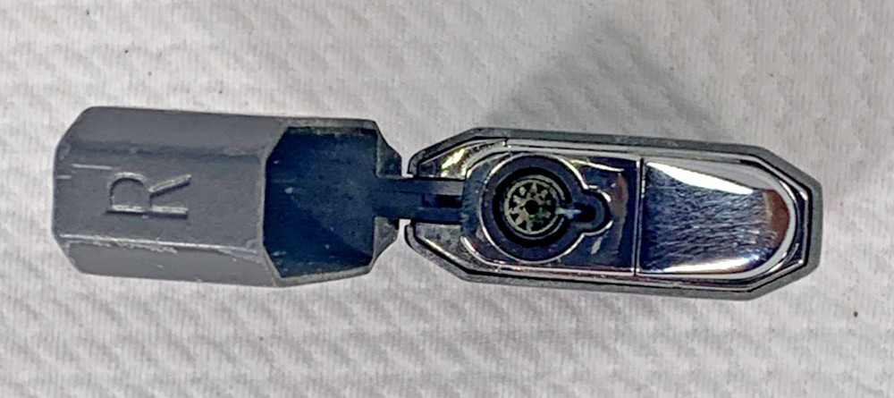 Ronson Jet Lite Butane Pocket Lighter Working Gray Windproof