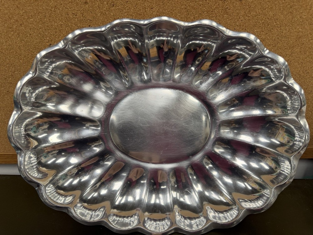 REED & BARTON SILVERPLATE OVALSERVING  BOWL-Used