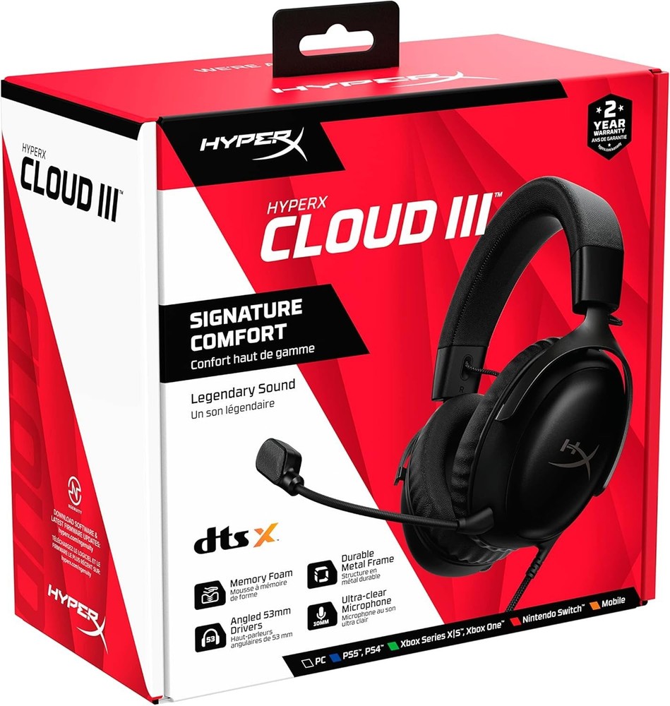 Cloud III – Wired Gaming Headset, PC, PS5, Xbox Se