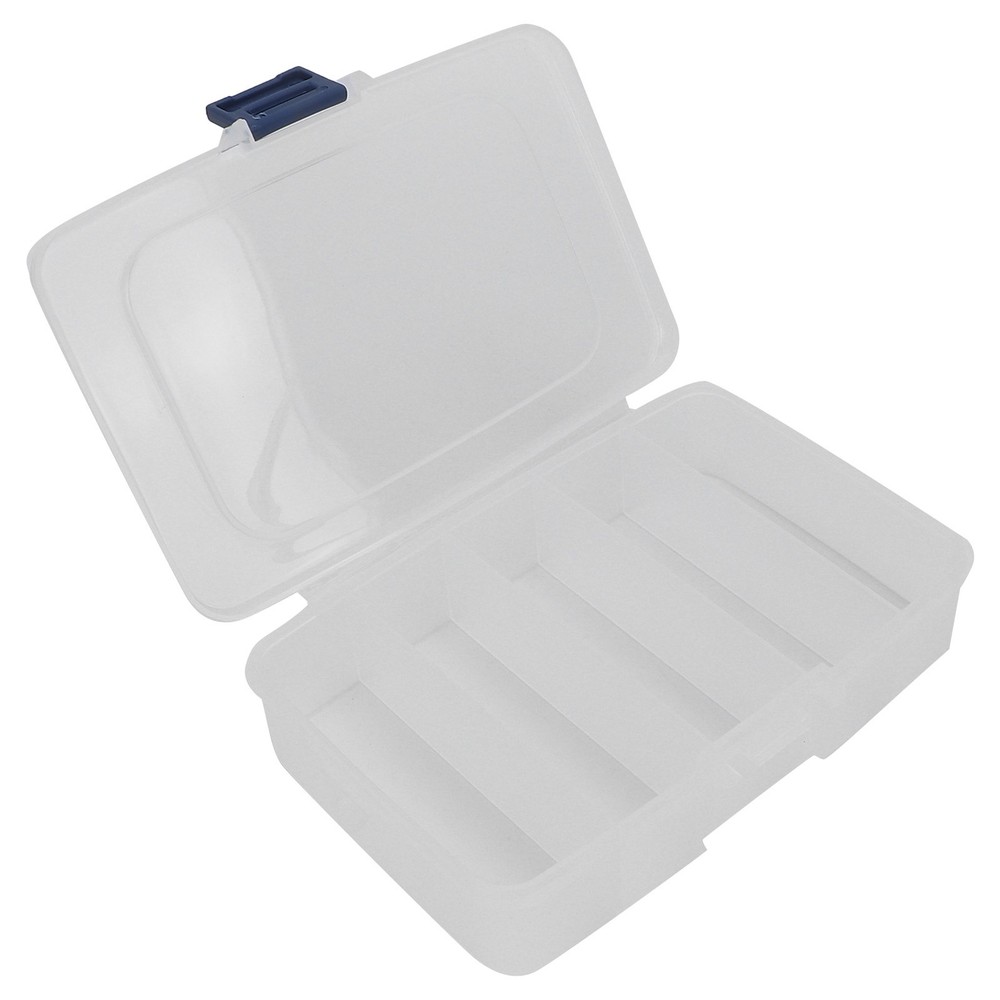 5 Grids Organizer Box Clear Visible Plastic Compartment Box Case