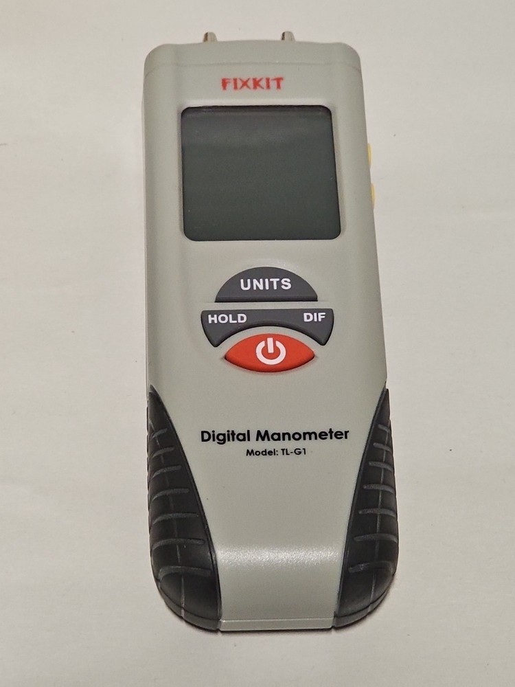 DIGITAL MANOMETER W/ CASE, OWNERS MANUAL , BOX TL-G1 TOOL , FIXKIT