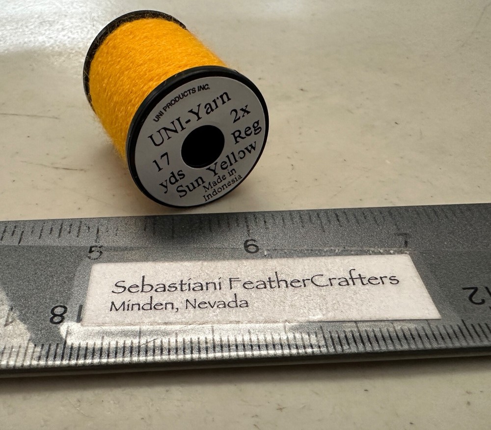 Uni Yarn 17 Yard Spool Sun Yellow