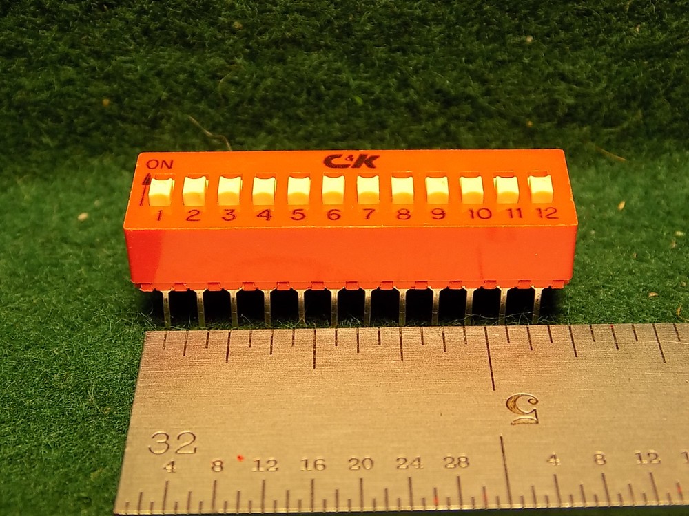 (1 PC) C&K BD12 12 POLE DIP SWITCH NOS