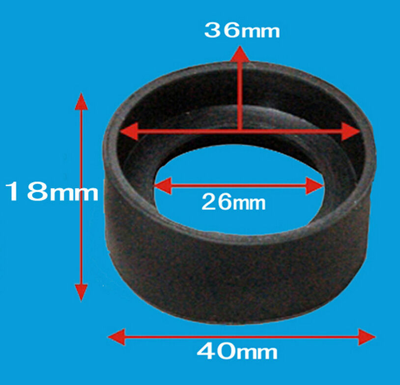 A Pair Foldable Microscope Telescope Eyepiece Eye Cups 34-37mm Rubber Eye Guards