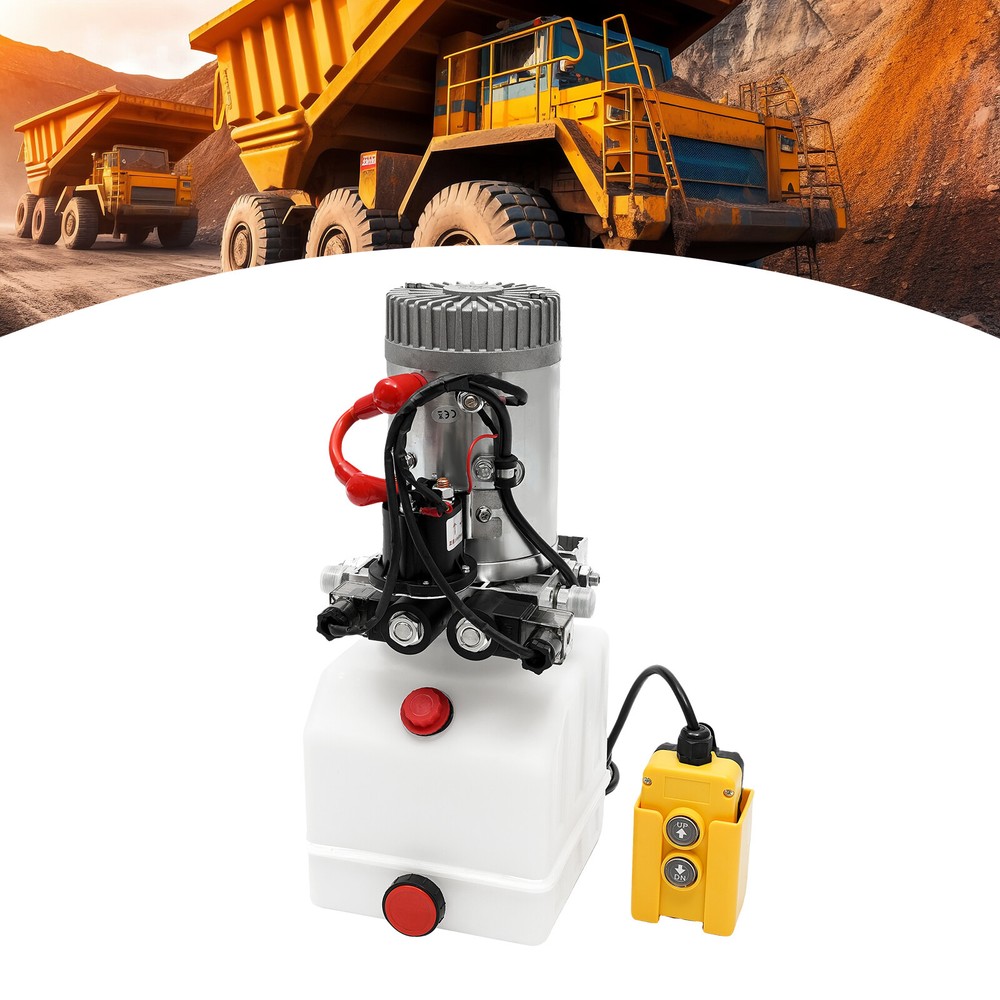 3Quart DC Double Acting Electric Hydraulic Pump Hydraulic Power Unit Pack 12V 4L