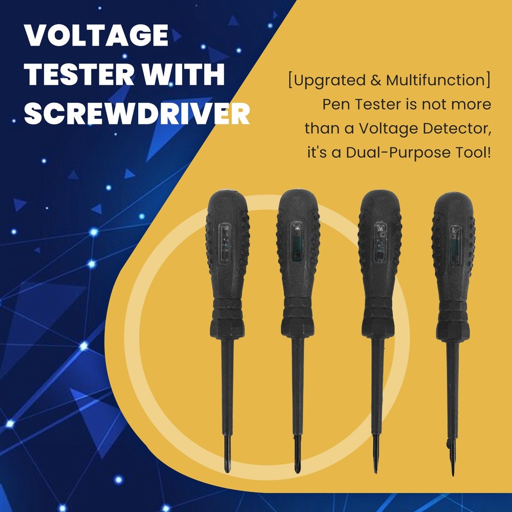 Voltage Tester with Screwdriver Electrical Tester Tool Non Contact Voltage8968
