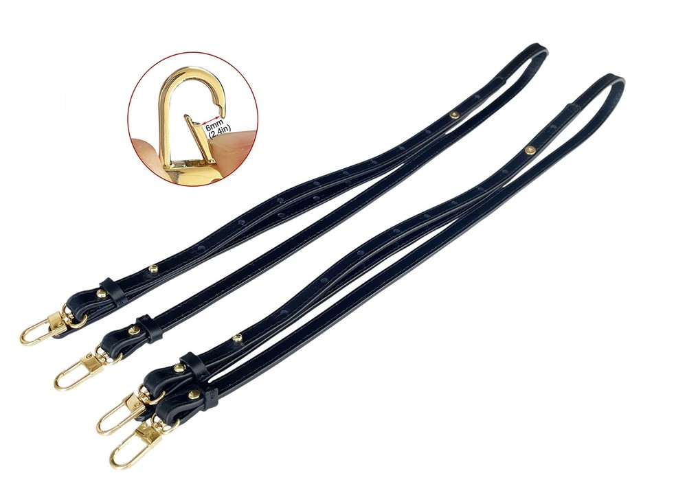 1 pair genuine leather straps replacement match to Palm Springs mini backpack