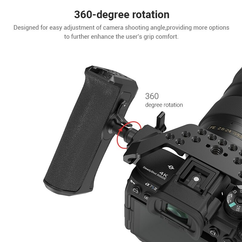 SmallRig Push Button Rotating Quick Release NATO Handle for Camera Cage 326