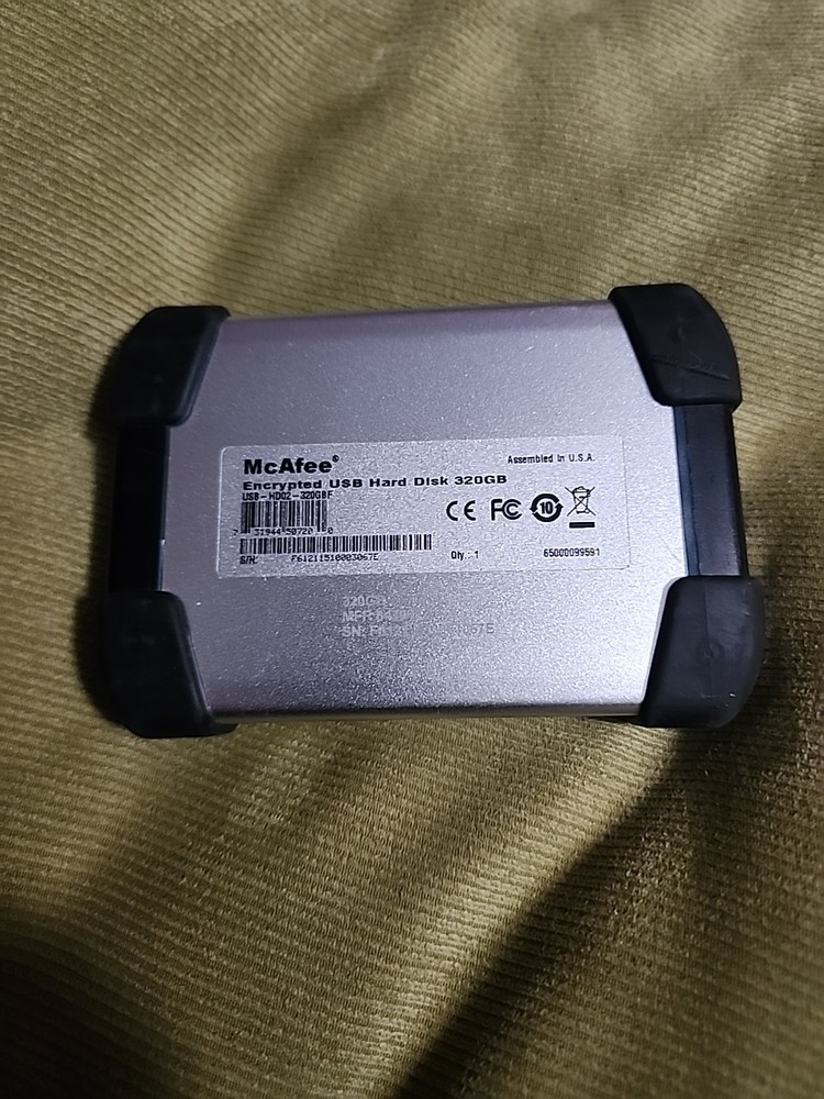 Mcafee Encrypted USB 320gb