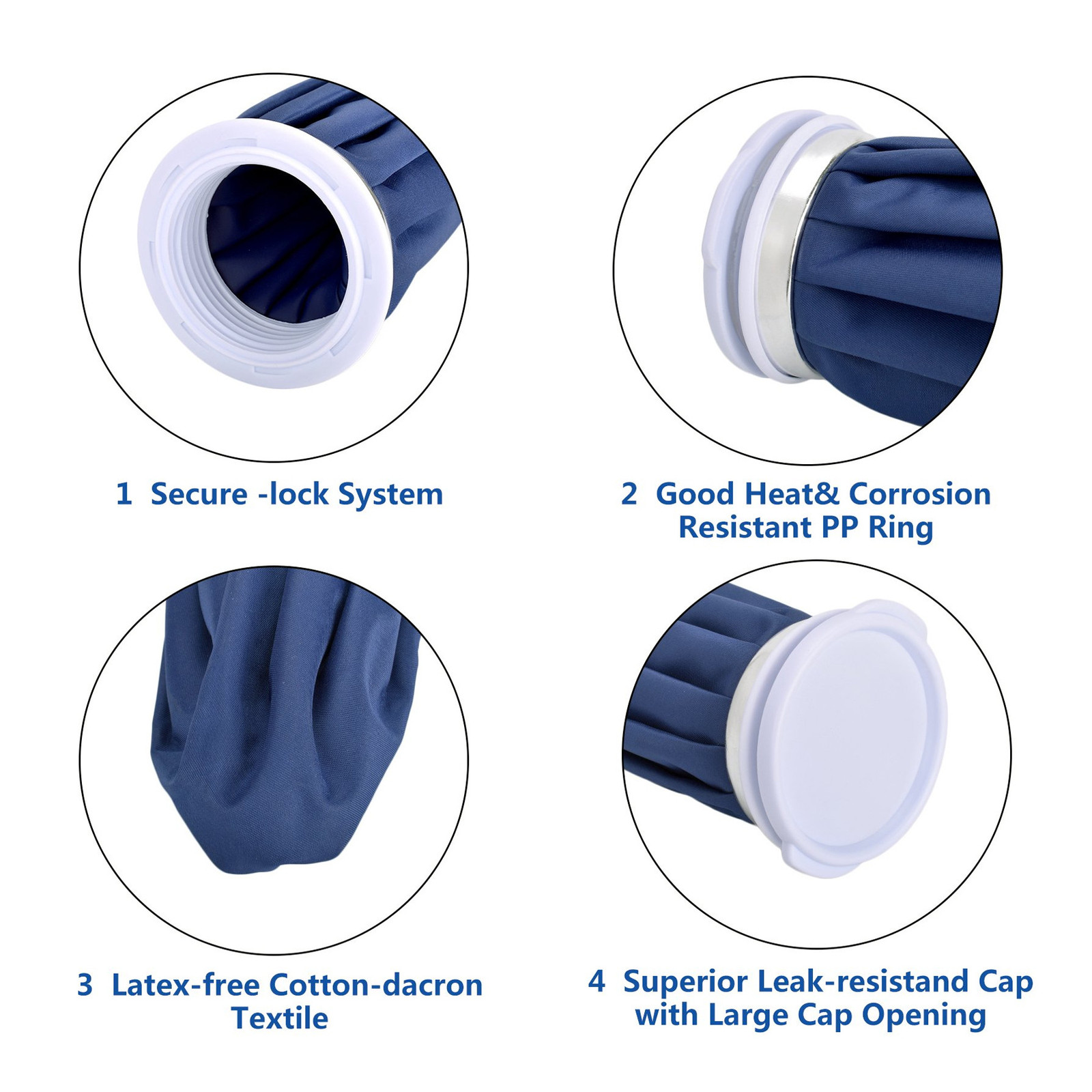 1/3PCS Ice Bags Packs Knee Neck Reusable Cold Relief Pain Headache Sport Injury