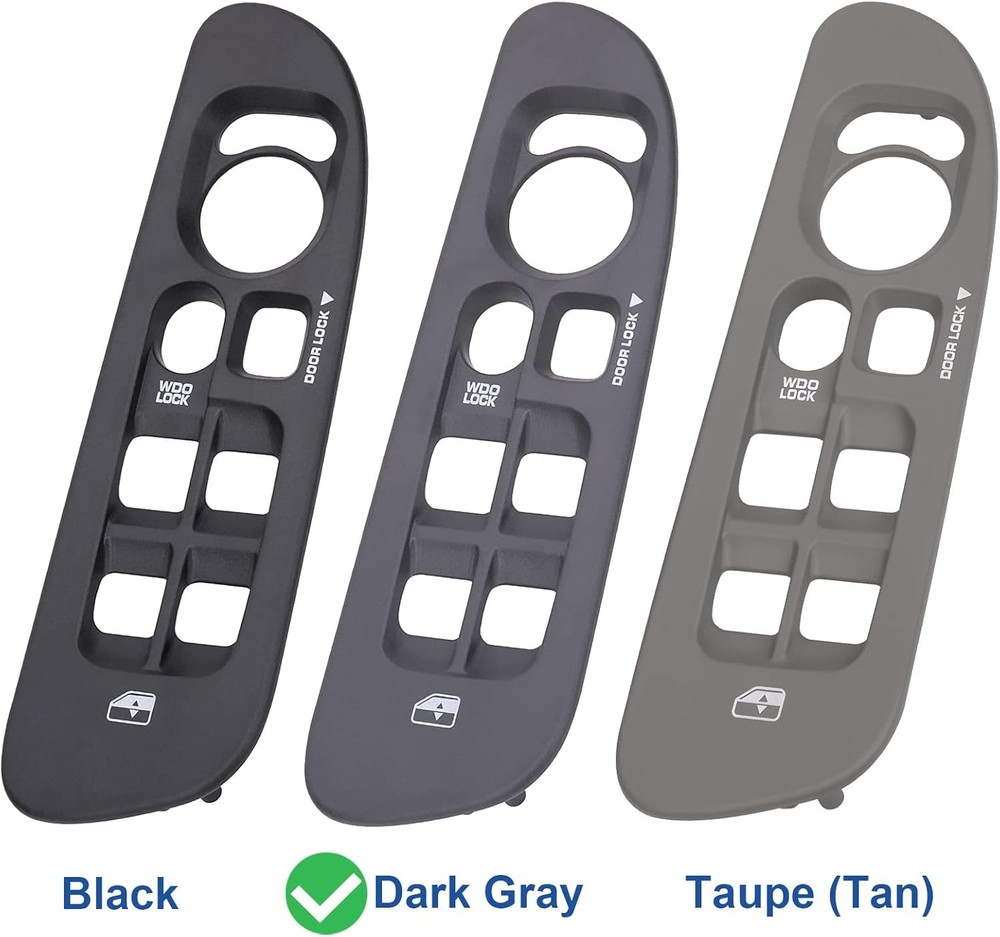 Driver & Passenger Door Window Control Switch Panel Bezel for 2002-2009 Dodge Ra
