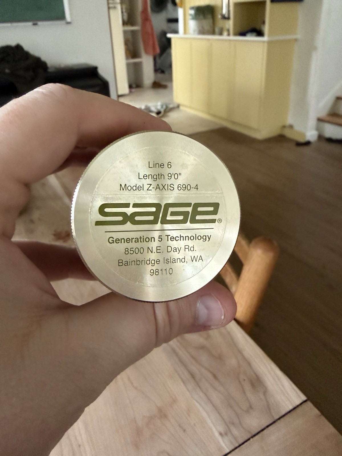 Sage Z Axis 4 Piece Fly Fishing Rod (Tube Only) Excellent