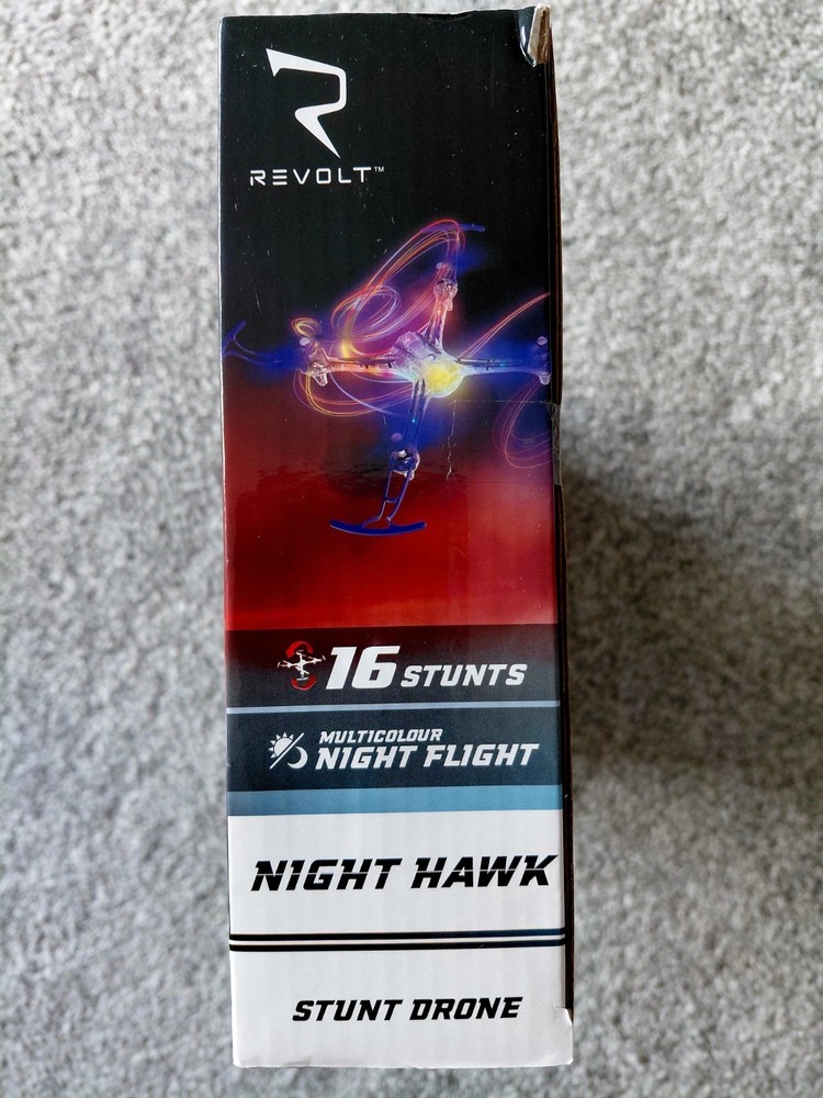 NEW - IN PACKAGE Revolt Night Hawk Stunt Drone.