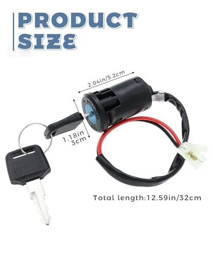 Key Switch,Car Accessories,Key Ignition for Ebike,Automotive Replacement