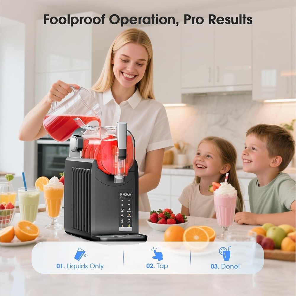 Slushie Machine Frozen Drink Maker Rapid Freezing 6 Presets Programs