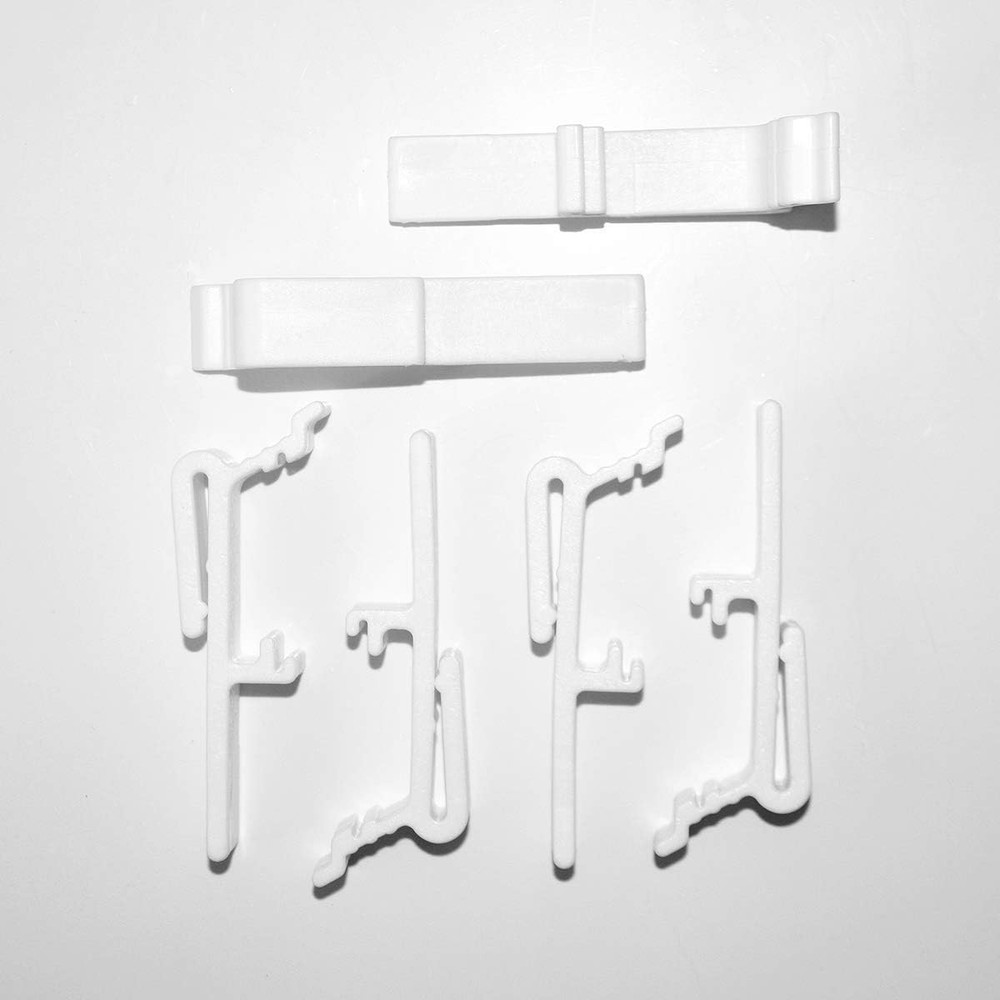 6Pcs Valance Clip Vertical Blinds Dust Cover Holder Bracket