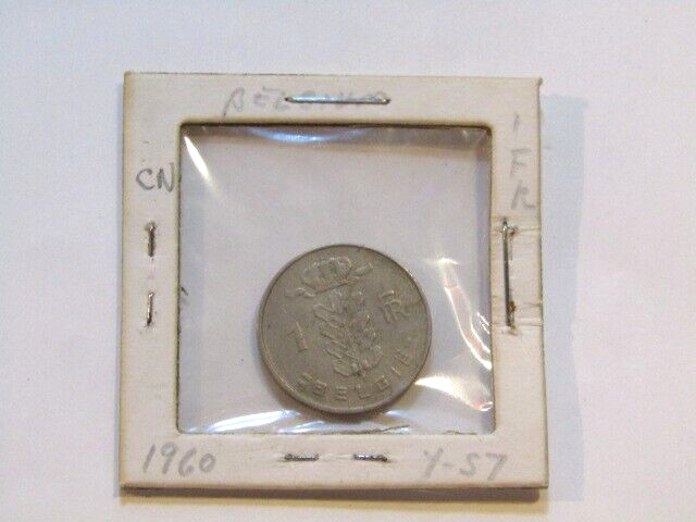 Belgium 1960 1 Franc Coin