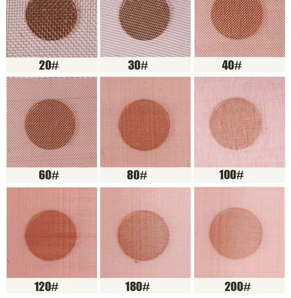 10 Mesh ~ 200 Mesh 99.9% Copper Screen Woven Mesh Copper Mesh Cloth Filter Sheet
