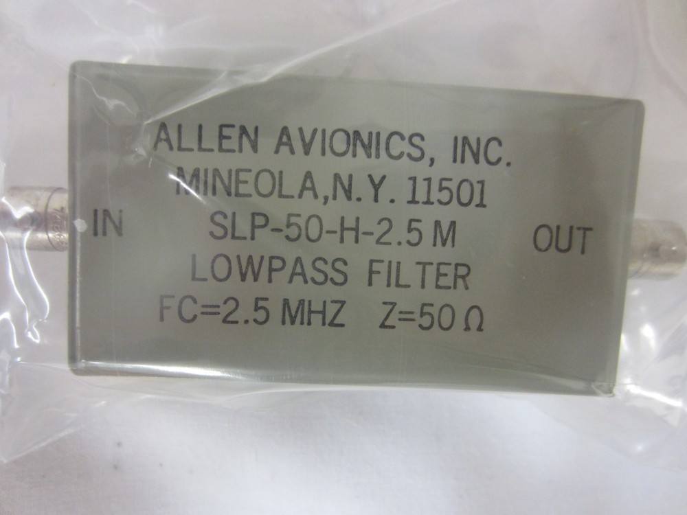 SLP50H-2.5M Filter 1.5M Low Pass, Quantity 2