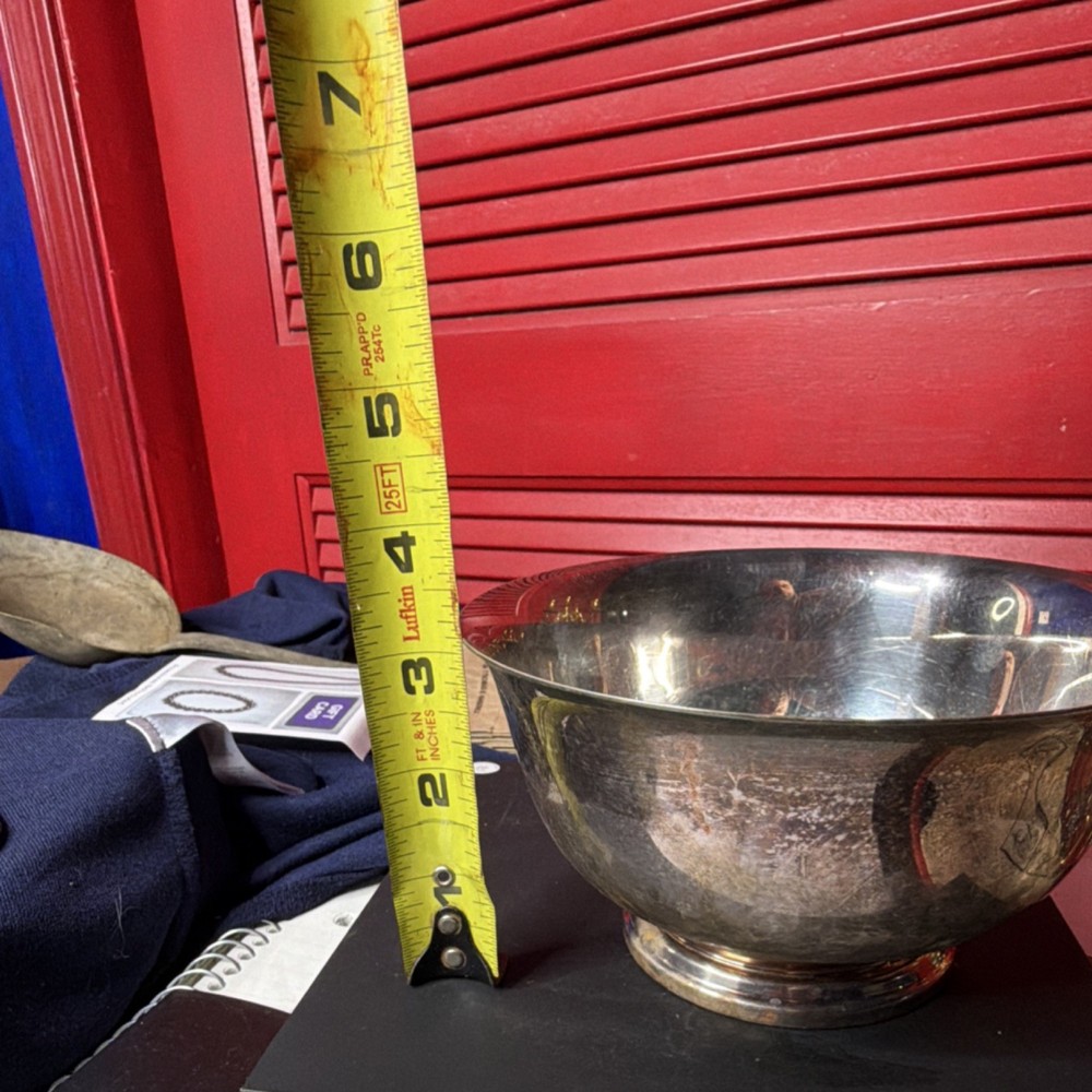 International Silver Company Silver Plated Bowl 6" Diameter 3.5" Height