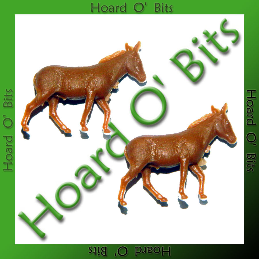 FARM ANIMALS 20mm BITS - 2x DONKEY