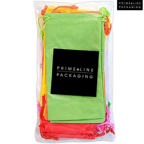 Sunglasses Case, Microfiber Drawstring Pouch, Safety Eyeglass Assorted Colors