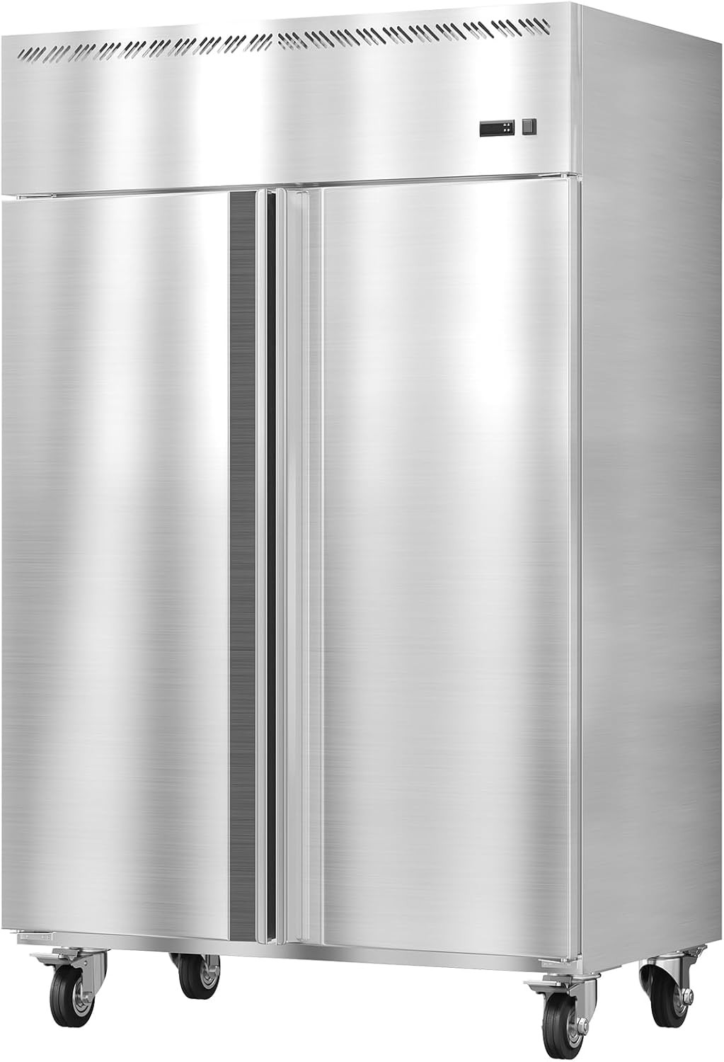 48" Premium Commercial Reach-In Refrigerator Two Door Stainless Steel