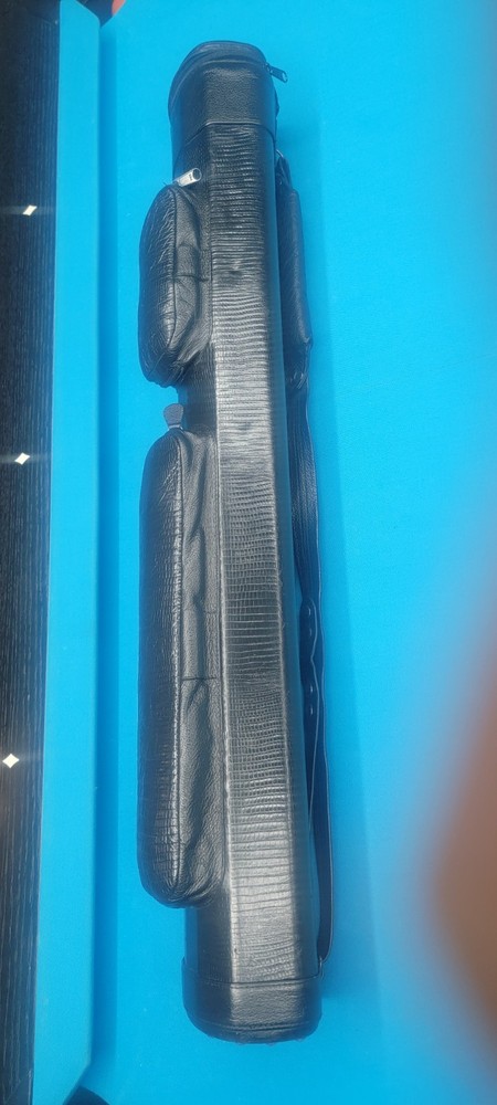 3X6 Whitten Pool Cue Case Black Exotic Lizard Print
