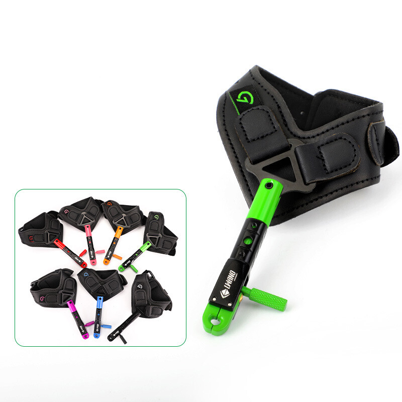 Adjustable Archery Wrist Release Aids Strap Compound Bow Trigger Caliper Hunting