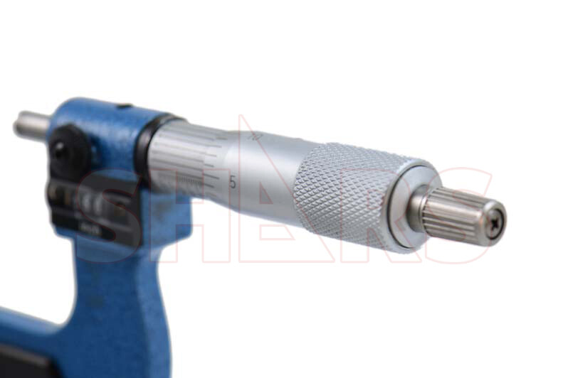 SHARS 2 - 3" DIGITAL DIGIT OUTSIDE MICROMETER .0001" RATCHET THIMBLE NEW P}